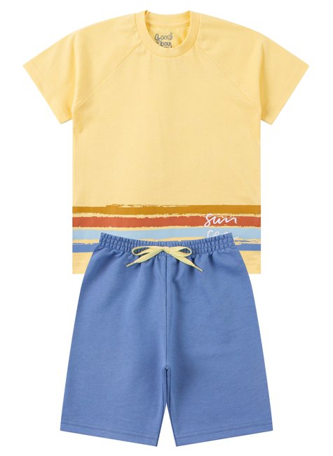 conjunto infantil masculino meia malhamoletinho sun sea good boy