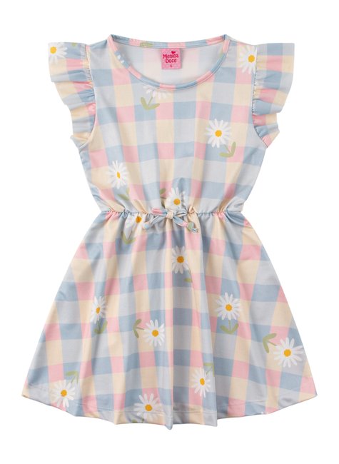 vestido infantil feminino suplex sublimado colors menina doce