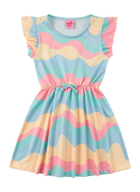 vestido infantil feminino suplex sublimado alegre menina doce