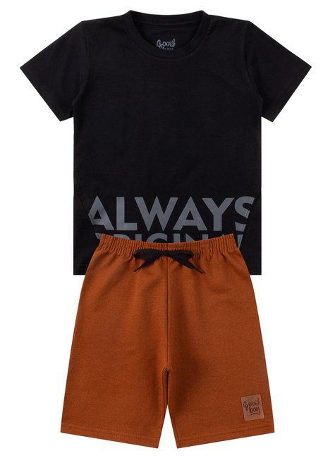 conjunto infantil masculino meia malhamoletinho always original good boy 6
