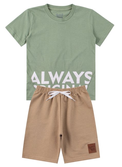 conjunto infantil masculino meia malhamoletinho always original good boy 10
