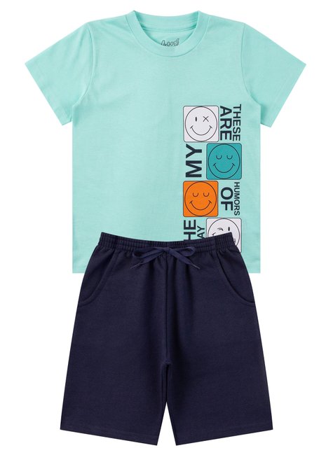 conjunto infantil masculino meia malhamoletinho humors good boy 7