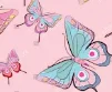 Rosa/Borboletas