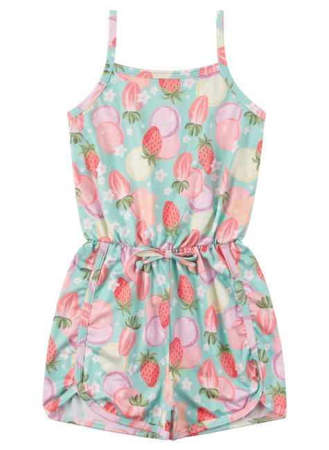macacao infantil feminino suplex sublimado fruits menina doce