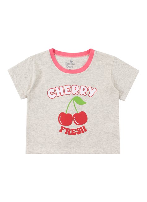 conjunto infantil feminino meia malhamoletinho cherry menina doce 2