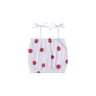 conjunto infantil feminino meia malhamoletinho strawberries menina doce 2
