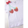 conjunto infantil feminino meia malhasuplex sublimado strawberries menina doce 5