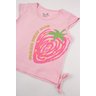 conjunto infantil feminino meia malhamoletinho strawberry menina doce 14