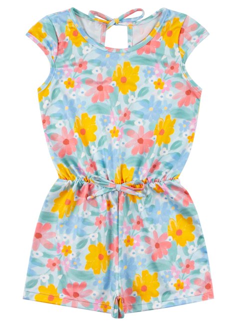 macacao infantil feminino suplex sublimado florido menina doce