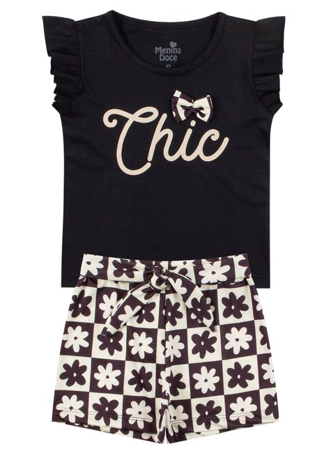 conjunto infantil feminino meia malhasuplex sublimado chic menina doce 11