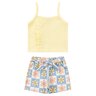 conjunto infantil feminino ribana caneladasuplex sublimado flowers menina doce
