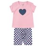 conjunto infantil feminino meia malhasuplex sublimado heart menina doce