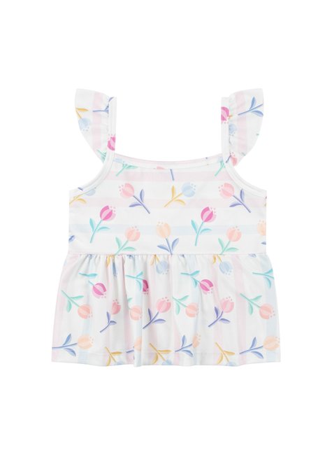 conjunto infantil feminino suplex sublimadomoletinho florzinhas menina doce 2