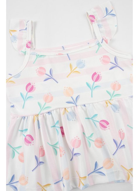 conjunto infantil feminino suplex sublimadomoletinho florzinhas menina doce 4