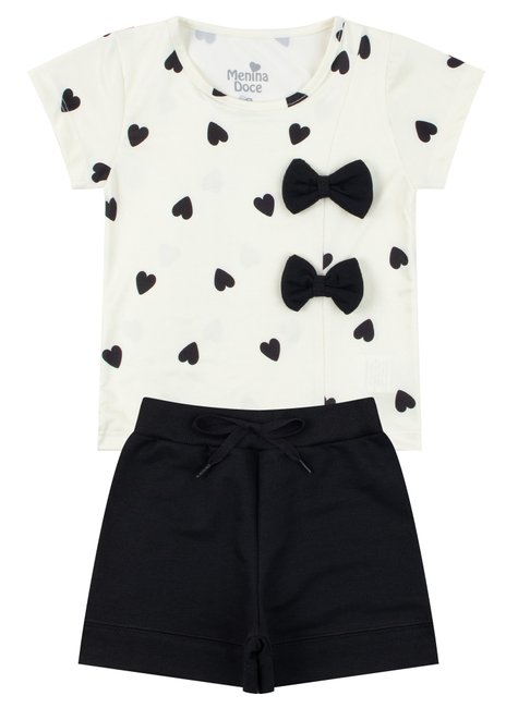 conjunto infantil feminino suplex sublimadomoletinho charme menina doce