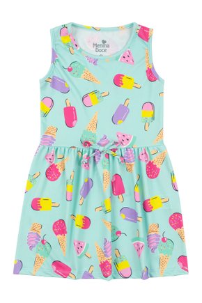 Vestido Infantil Feminino Suplex Sublimado Summer - Menina Doce