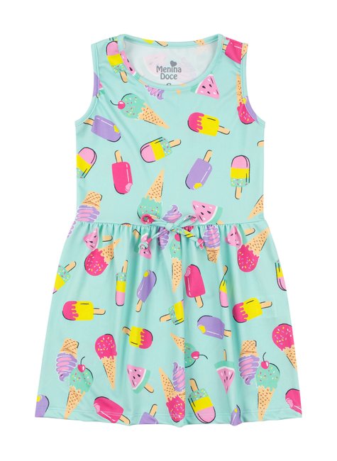 vestido infantil feminino suplex sublimado summer menina doce
