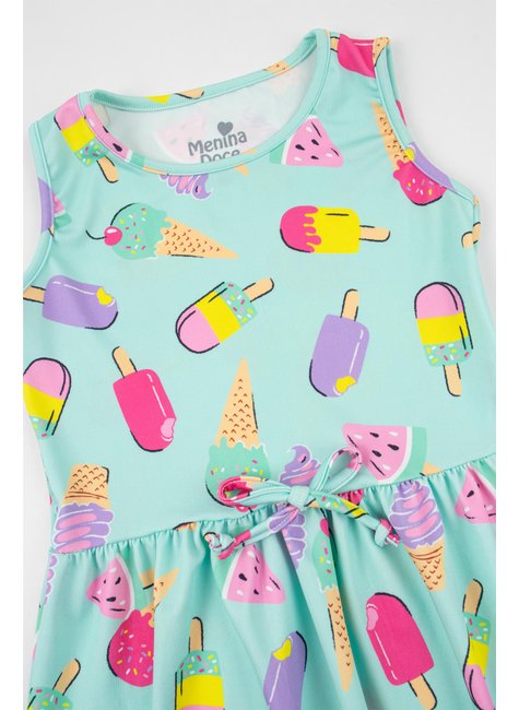 vestido infantil feminino suplex sublimado summer menina doce 2