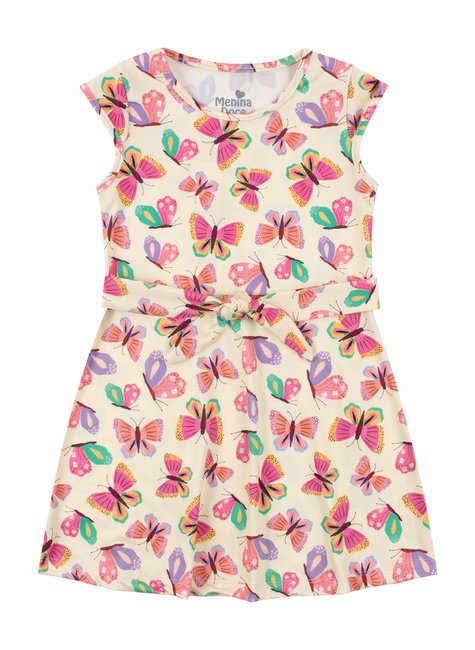 vestido infantil feminino suplex sublimado beautiful menina doce 3