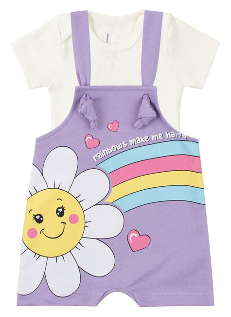 macacao jardineira moletinho body de bebe ribana canelada rainbow leninha baby