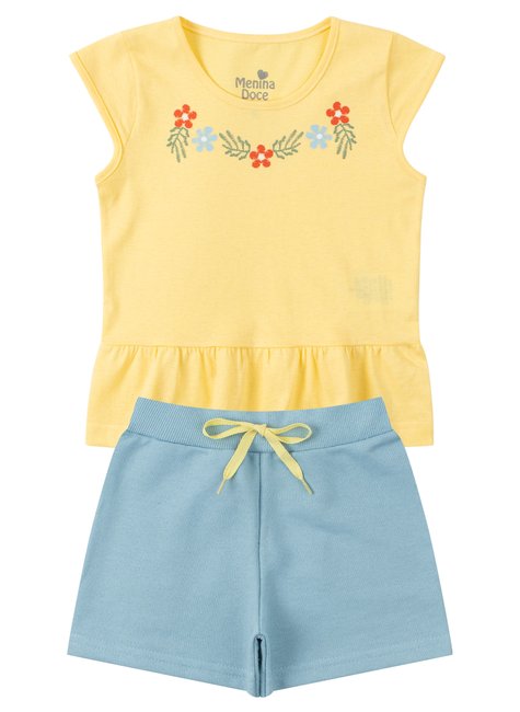 conjunto infantil feminino meia malhamoletinho bela menina doce 11