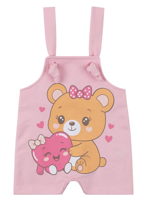 macacao jardineira moletinho body de bebe ribana canelada ursinha leninha baby 3