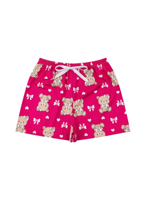 pijama infantil feminino meia malhasuplex sublimado sweet bear my dream girls 3