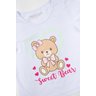 pijama infantil feminino meia malhasuplex sublimado sweet bear my dream girls 4