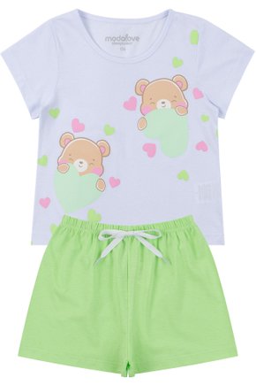 Pijama Infantil Feminino Meia Malha Ursinhas - My Dream Girls