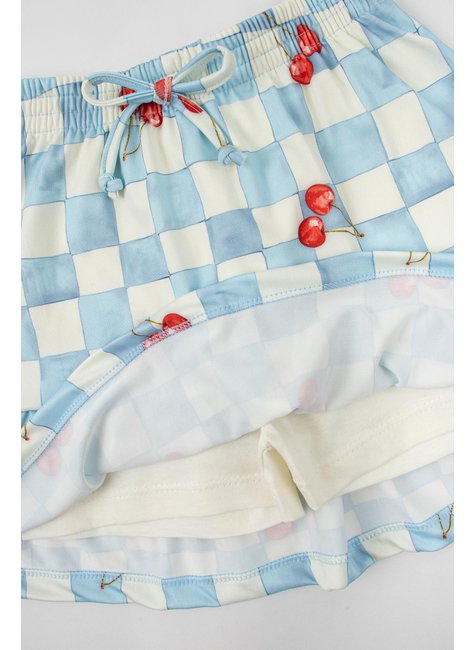 conjunto infantil feminino meia malhasuplex sublimado cereja menina doce 5