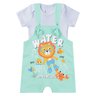 macacao jardineira moletinho body de bebe ribana canelada adventure leninha baby