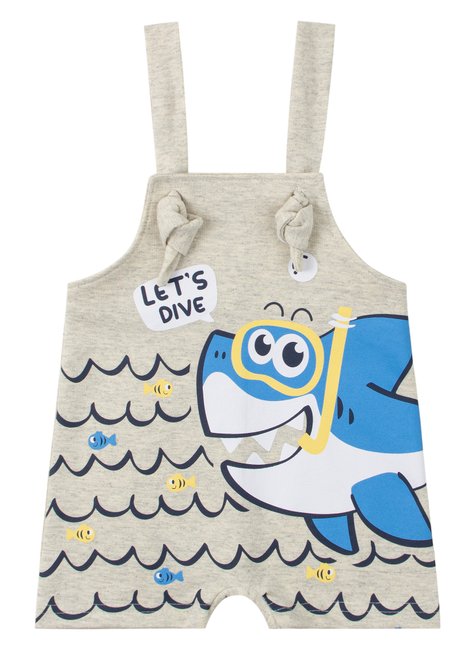 macacao jardineira moletinho body de bebe ribana canelada let s dive leninha baby 3