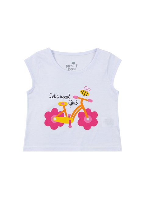 conjunto infantil feminino meia malhasuplex sublimado flowers menina doce 2