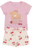 pijama infantil feminino meia malhasuplex sublimado bear cherry my dream girls 2