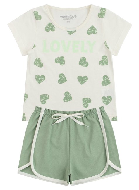 pijama infantil feminino meia malha lovely my dream girls 6
