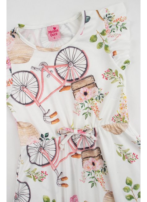 vestido infantil feminino suplex sublimado pretty menina doce 2