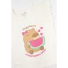 conjunto infantil feminino meia malhamoletinho capybara menina doce 9