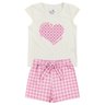 conjunto infantil feminino meia malhasuplex sublimado happy girl menina doce 6