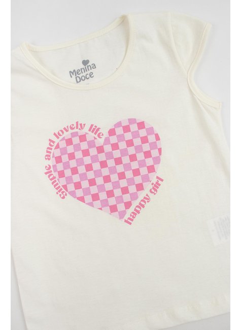 conjunto infantil feminino meia malhasuplex sublimado happy girl menina doce 9