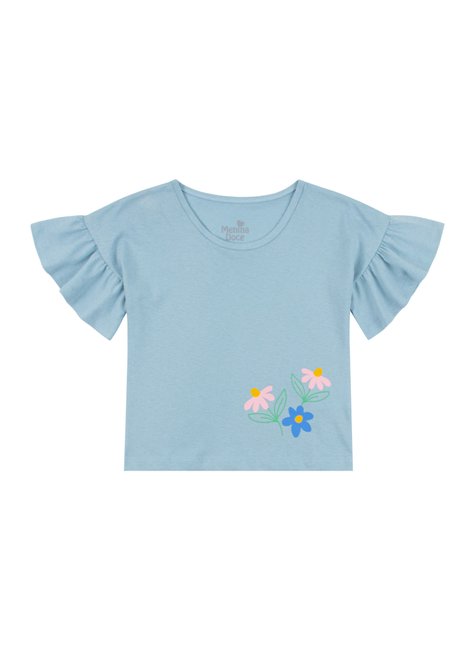 conjunto infantil feminino meia malhamoletinho flor menina doce 2