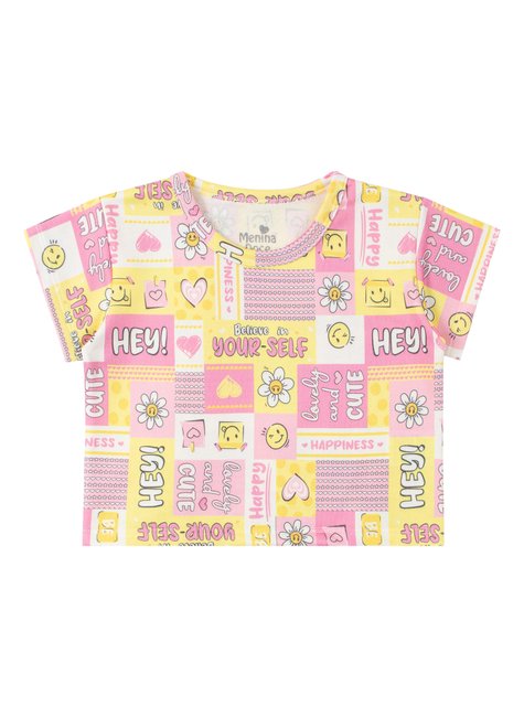 conjunto infantil feminino moletinho sublimado divertido menina doce 7