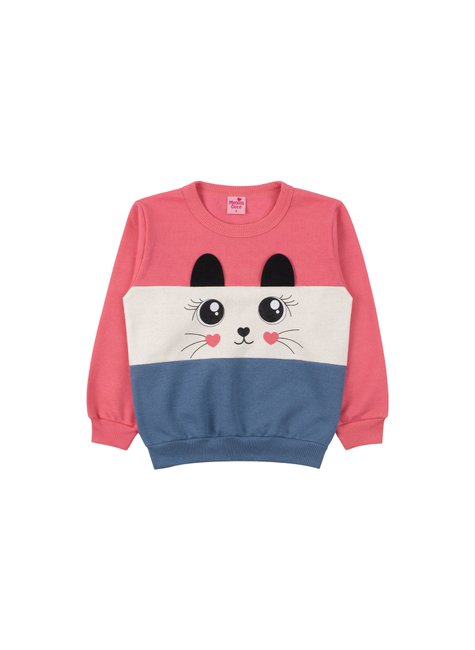 conjunto infantil feminino moletom peluciado cute menina doce 7