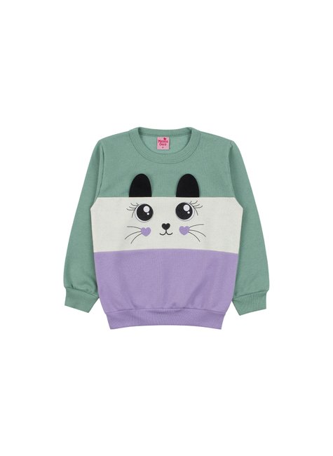 conjunto infantil feminino moletom peluciado cute menina doce 12