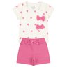 conjunto infantil feminino suplex sublimadomoletinho coracoes menina doce