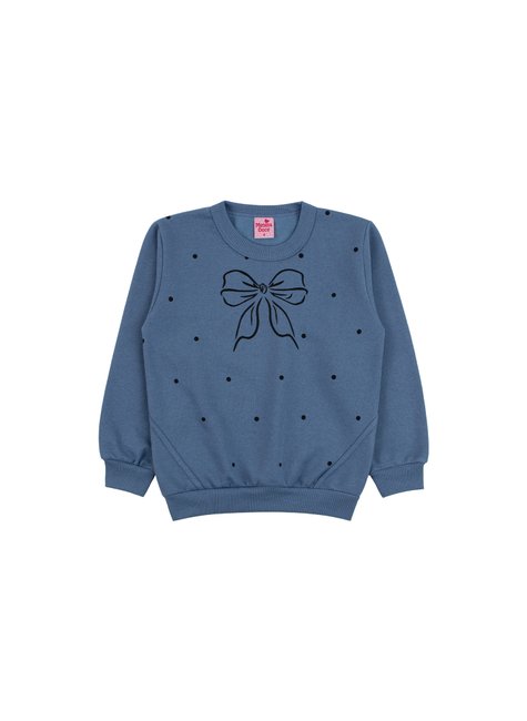 conjunto infantil feminino moletom peluciado laco menina doce 12