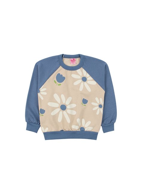 conjunto infantil feminino moletom peluciado flores menina doce 2