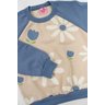 conjunto infantil feminino moletom peluciado flores menina doce 4
