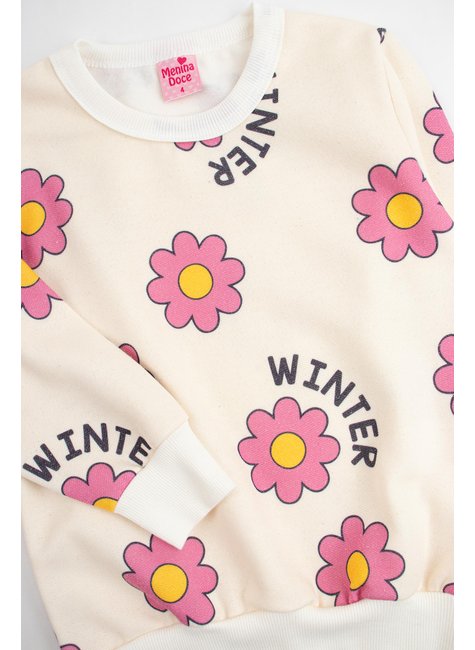 conjunto infantil feminino moletom sublimado peluciadomoletom peluciado winter menina doce 4