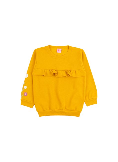 conjunto infantil feminino moletom peluciado charmosa menina doce 2