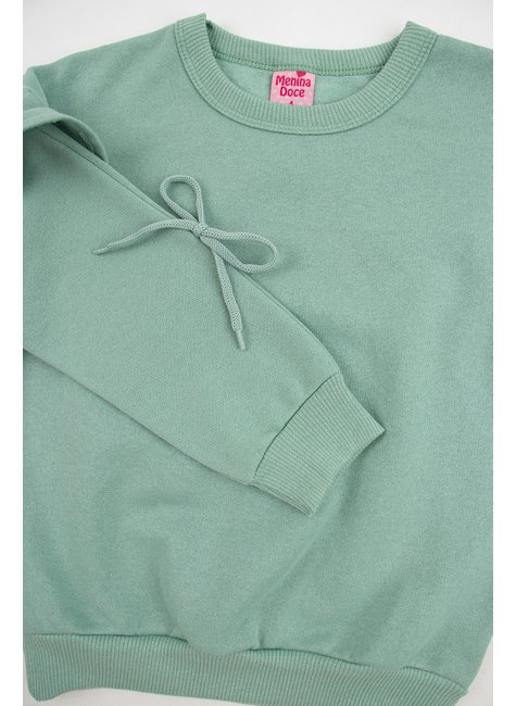 conjunto infantil feminino moletom peluciado beautiful menina doce 9